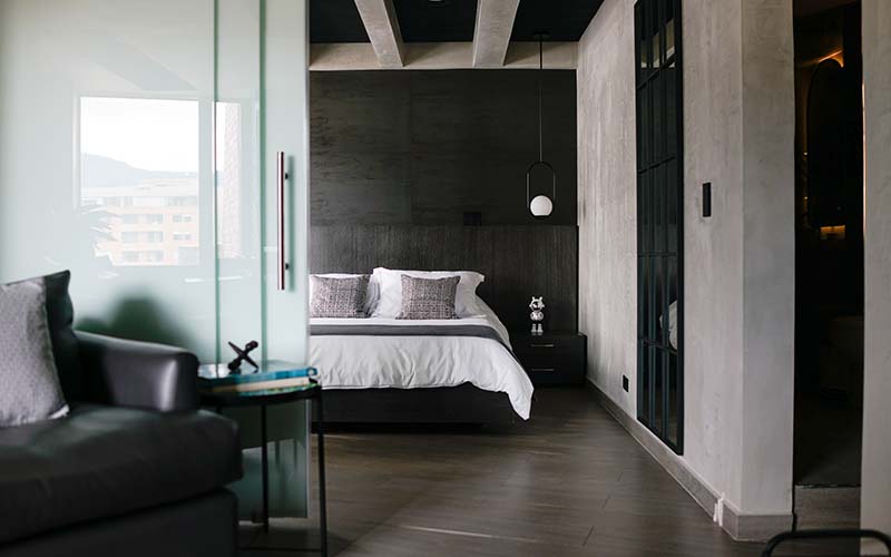 private bedroom off of terrace